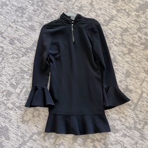 Intermix long sleeve black dress